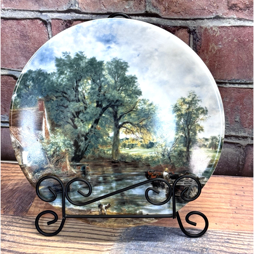 Golden Crown E&R 1886 Plate “The Hay Wain” by John Constable. Bavaria Germany